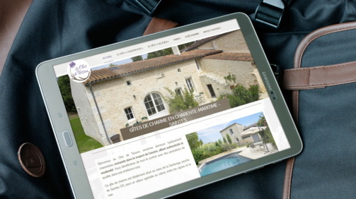 Création de site internet pour des gîtes du Clos de Tesson - Charente-Maritime (17)