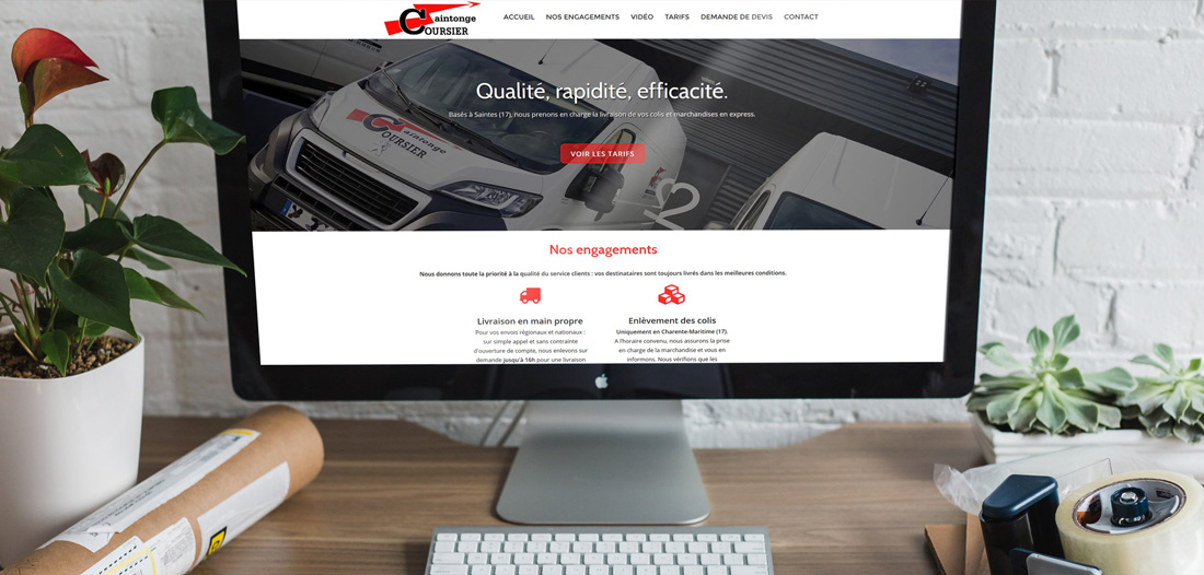 Création d'un site internet pour entreprise de transport - Saintes, Charente-Maritime (17)