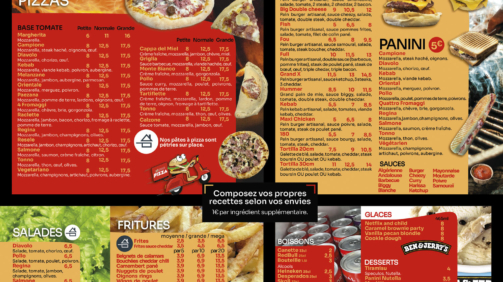 Création de panneau menu fast food, FouFood - Saintes, Charente-Maritime (17)