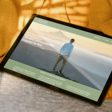 Site internet pour coach professionnelle certifiée - Romane